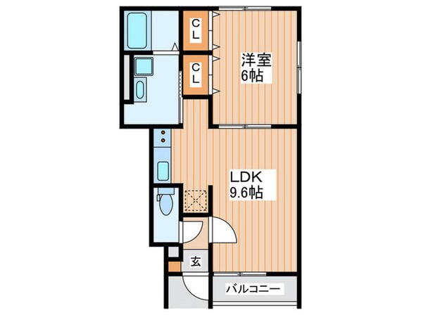 アムールLusterの物件間取画像